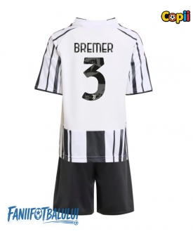 Juventus Gleison Bremer #3 Echipament de Fotbal Replică 2025-26 Copii Acasa (+ Șorturi)